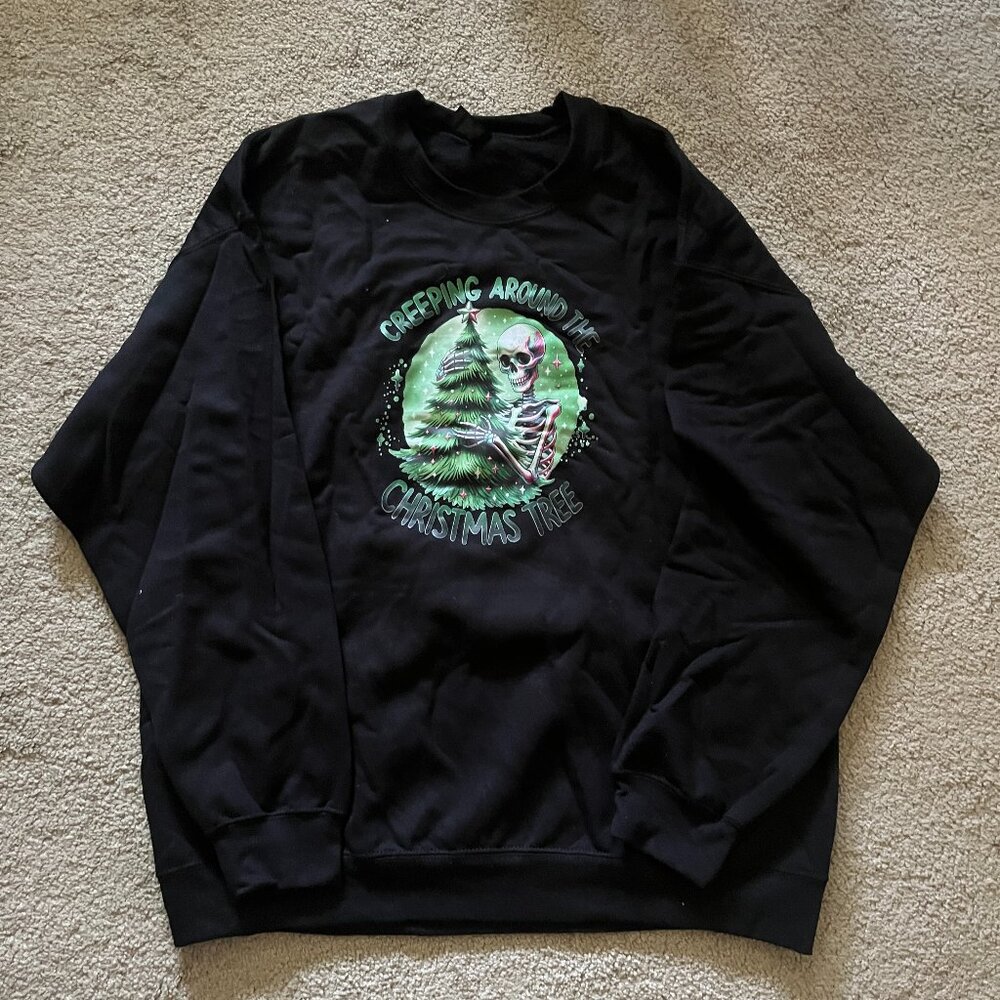 Creeping Around the Christmas Tree crewneck sweatshirt